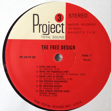 The Free Design : Kites Are Fun (LP, Album, RE)