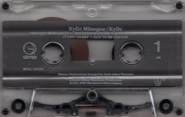 Kylie Minogue : Kylie (Cass, Album, AR,)