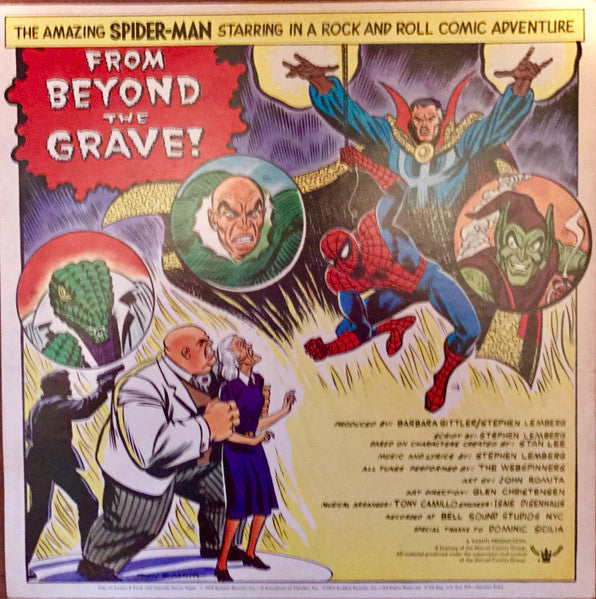 Ron Dante, The Webspinners : The Amazing Spider-Man: From Beyond The Grave - A Rockomic (LP, Album, Gat)