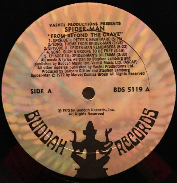 Ron Dante, The Webspinners : The Amazing Spider-Man: From Beyond The Grave - A Rockomic (LP, Album, Gat)