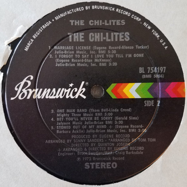 The Chi-Lites : Chi-Lites (LP, Album, Pit)