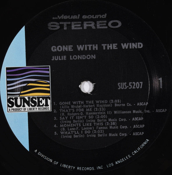 Julie London : Gone With The Wind (LP, Comp)