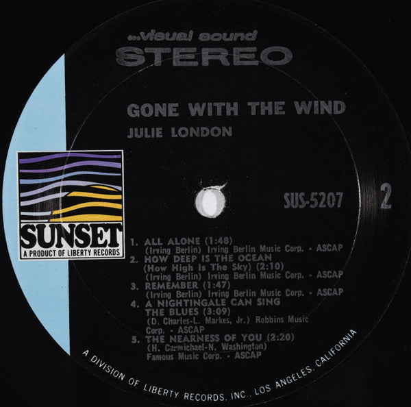 Julie London : Gone With The Wind (LP, Comp)