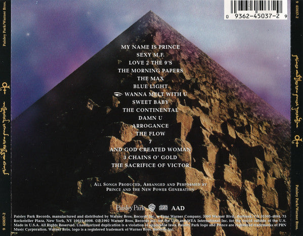 Prince And The New Power Generation : Love Symbol (CD, Album, ARC)