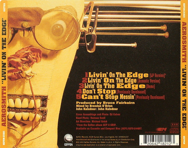 Aerosmith : Livin' On The Edge (CD, Maxi)