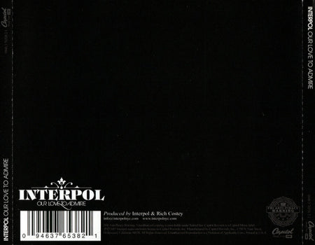 Interpol : Our Love To Admire (CD, Album)