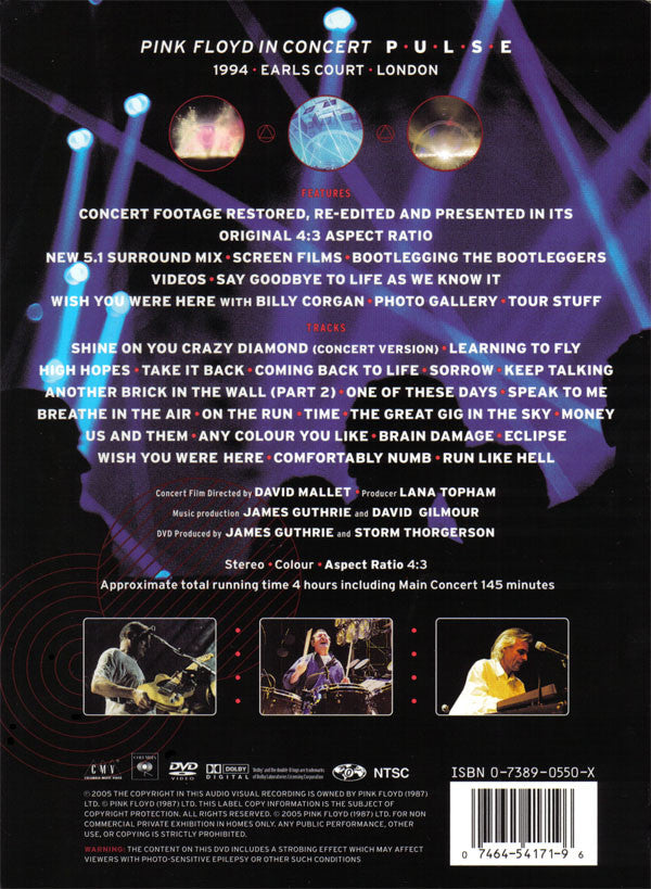Pink Floyd : Pulse (2xDVD-V, RE, Multichannel, NTSC, Dig)