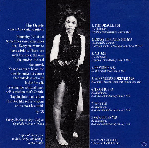 Cindy Blackman : The Oracle (CD, Album)