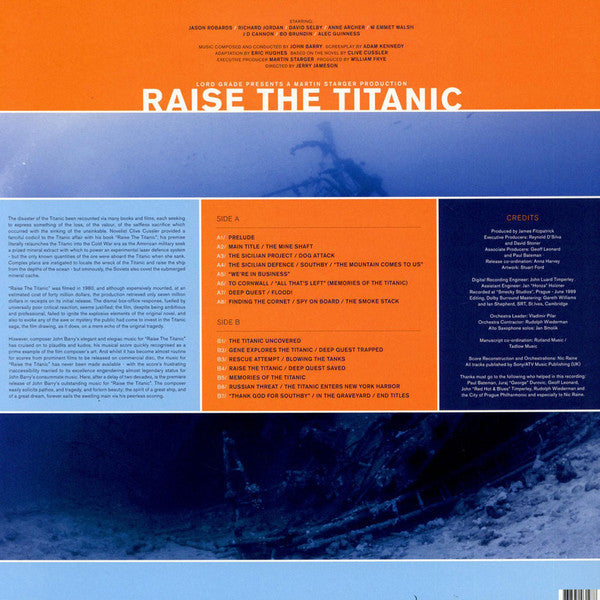 John Barry / The City Of Prague Philharmonic Orchestra Conducted By Nic Raine : Raise The Titanic (The Complete Film Score)  (LP, Album)