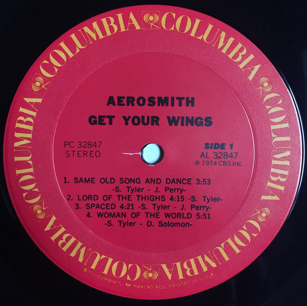 Aerosmith : Get Your Wings (LP, Album, RE, Pit)