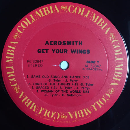 Aerosmith : Get Your Wings (LP, Album, RE, Pit)