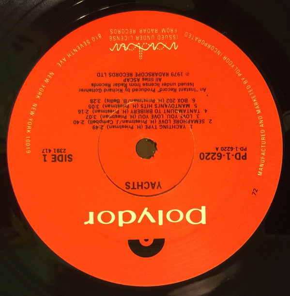Yachts : S.O.S. (LP, Album, 72 )