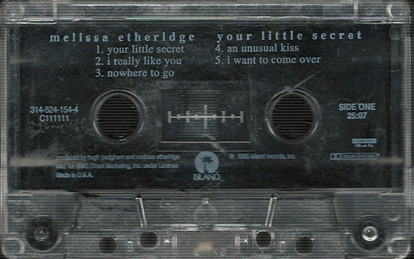 Melissa Etheridge : Your Little Secret (Cass, Album, Club, Chr)