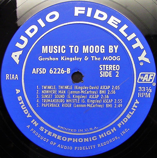 Gershon Kingsley : Music To Moog By (LP, Album)