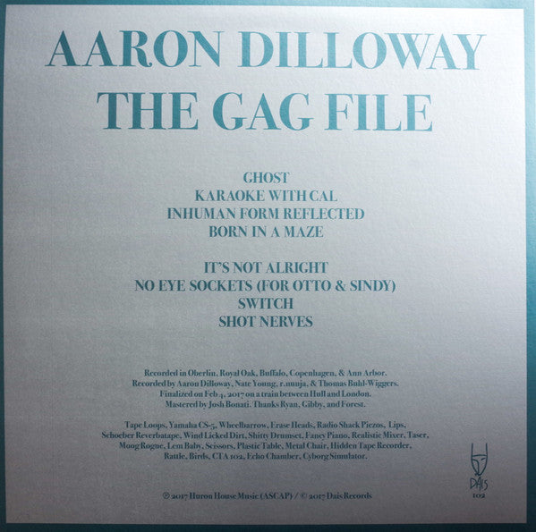 Aaron Dilloway : The Gag File (LP, Album)