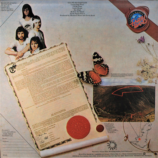 Manfred Mann's Earth Band : The Good Earth (LP, Album, Pit)