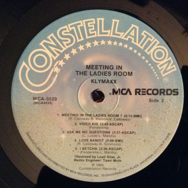 Klymaxx : Meeting In The Ladies Room (LP, Album, Pin)