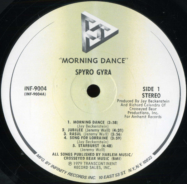Spyro Gyra : Morning Dance (LP, Album, Pin)