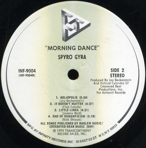 Spyro Gyra : Morning Dance (LP, Album, Pin)