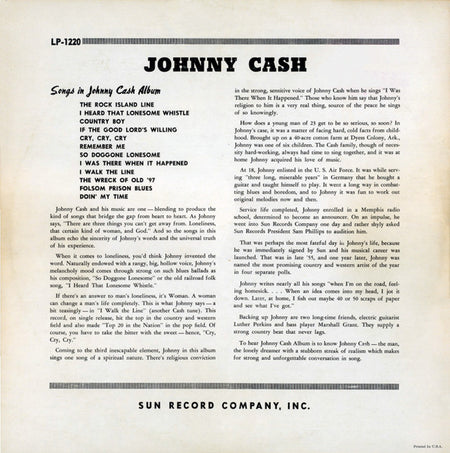Johnny Cash : With His Hot And Blue Guitar (LP, Album)