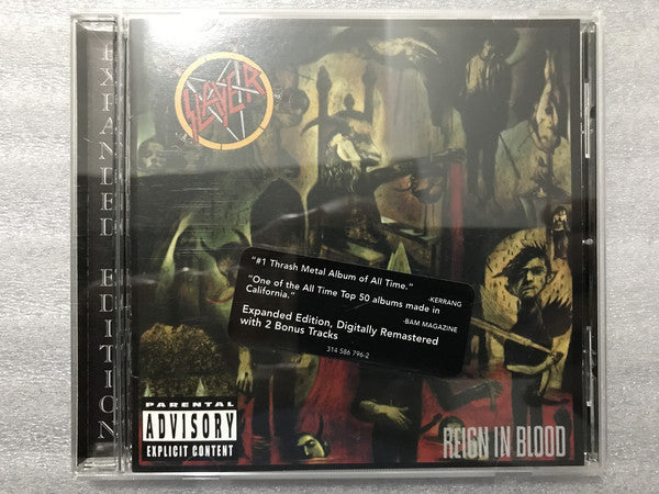 Slayer : Reign In Blood (CD, Album, RE, RM, Exp)