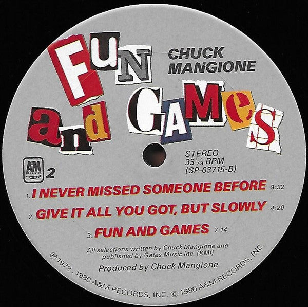 Chuck Mangione : Fun And Games (LP, Album, Ter)
