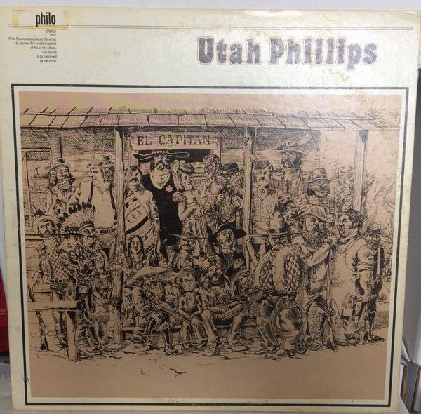 Utah Phillips : El Capitan (LP, Album, Whi)