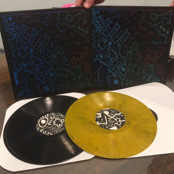 Smegma & Black Leather Jesus : Smegma Vs. Black Leather Jesus (LP, Album, Ltd)