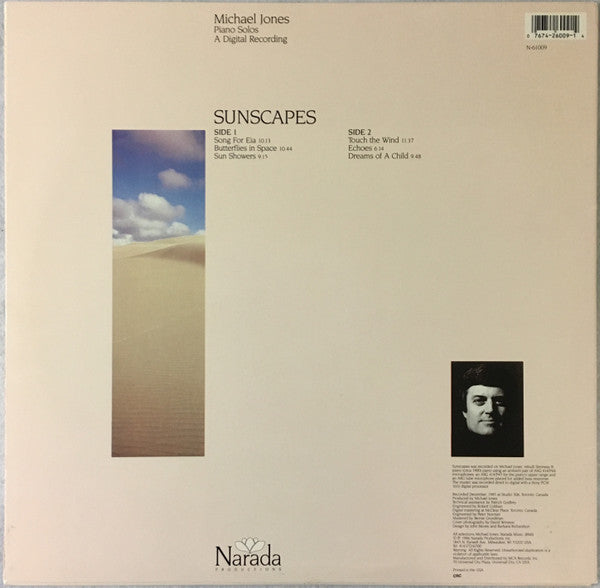 Michael Jones : Sunscapes (LP, Album, Club)