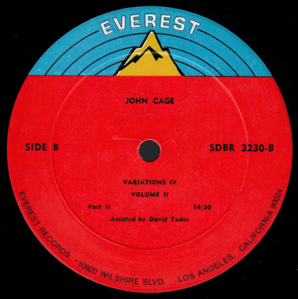 John Cage Assisted By David Tudor : Variations IV Volume II (LP, Album)