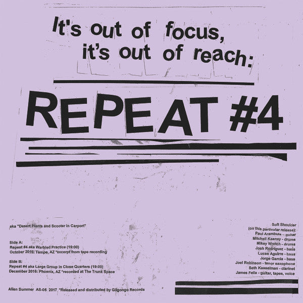 Soft Shoulder : Repeat #4 aka Desert Plants and Scooter in Carport (LP, Album, Ltd)