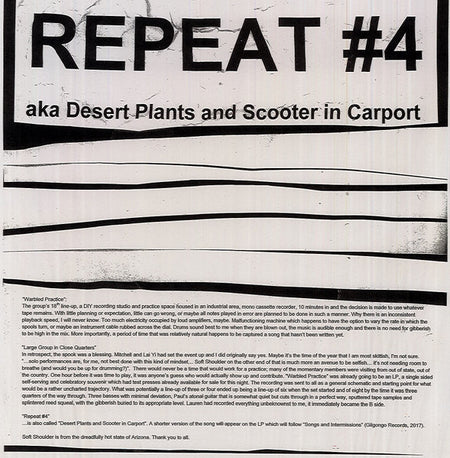 Soft Shoulder : Repeat #4 aka Desert Plants and Scooter in Carport (LP, Album, Ltd)