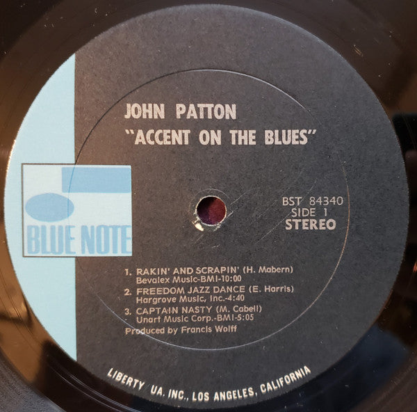 John Patton : Accent On The Blues (LP, Album, RP)