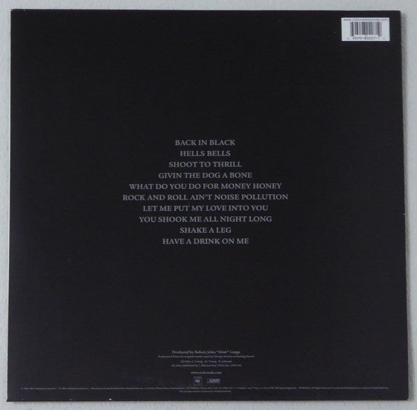 AC/DC : Back In Black (LP, Album, RE, RM, Uni)