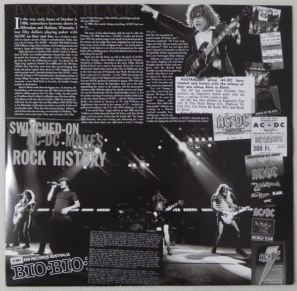 AC/DC : Back In Black (LP, Album, RE, RM, Uni)