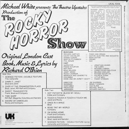 Original London Cast* : The Rocky Horror Show (LP, Album, Blu)