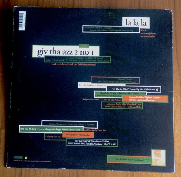 (mə-naj′-Ah-twä′)* : La La La / Giv Tha Azz 2 No 1 (12")