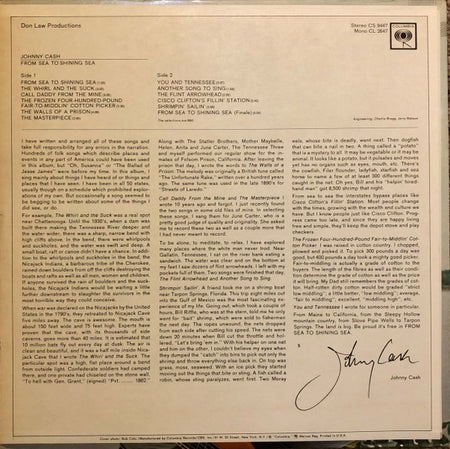 Johnny Cash : From Sea To Shining Sea (LP, Album, San)