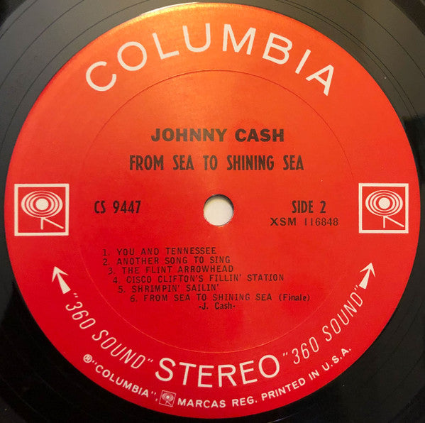 Johnny Cash : From Sea To Shining Sea (LP, Album, San)