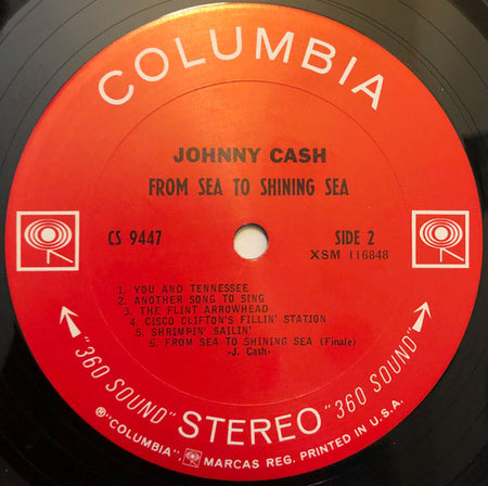 Johnny Cash : From Sea To Shining Sea (LP, Album, San)