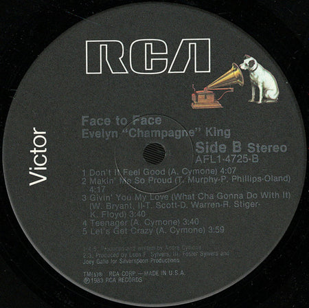 Evelyn "Champagne" King* : Face To Face (LP, Album)
