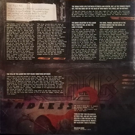 Kreator : Endless Pain  (2xLP, Album, RE, RM, 180)