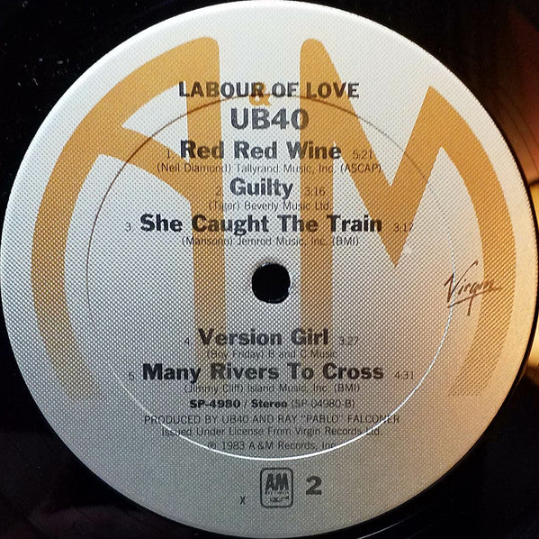UB40 : Labour Of Love (LP, Album, X =)