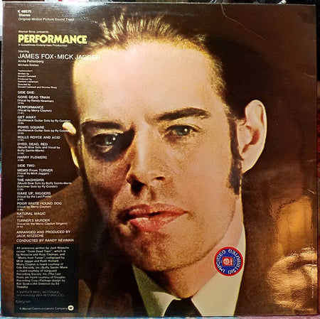 Various : Performance: Original Motion Picture Sound Track (LP, Album, RE)