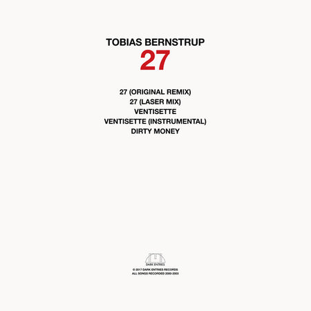 Tobias Bernstrup : 27 (12", RE, RM)
