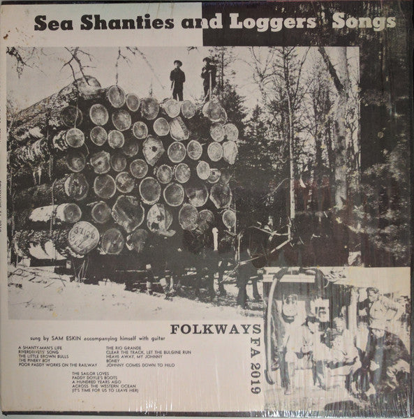 Sam Eskin : Sea Shanties And Loggers' Songs (10", Album, RE)