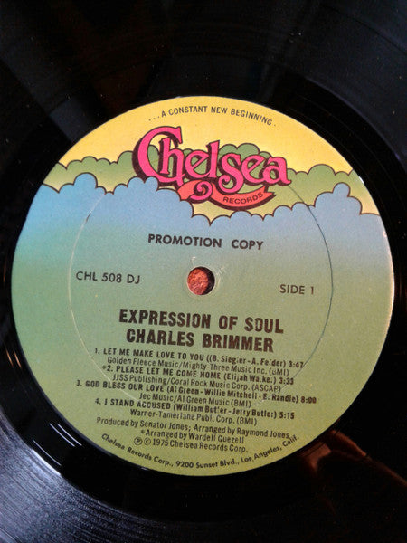 Charles Brimmer : Expression Of Soul  (LP, Promo)