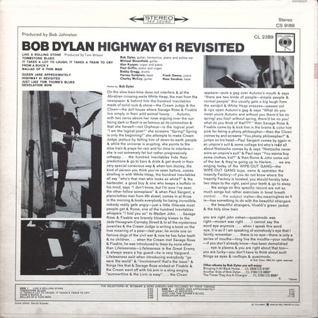 Bob Dylan : Highway 61 Revisited (LP, Album, RP, San)