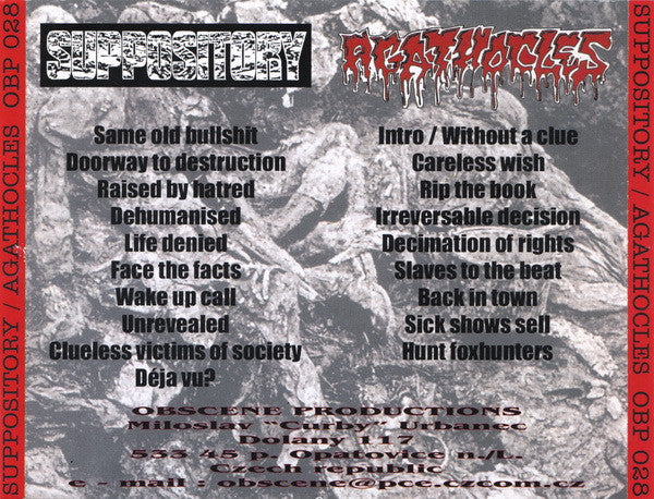 Suppository / Agathocles : Raised By Hatred / Hunt Hunters (CD)