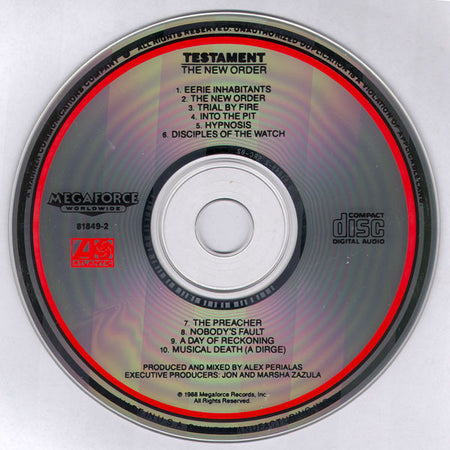 Testament (2) : The New Order (CD, Album)